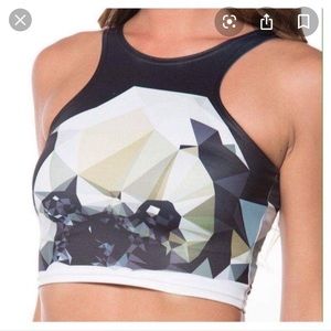 Blackmilk Pugism Geometric Pug Crop Tank Top